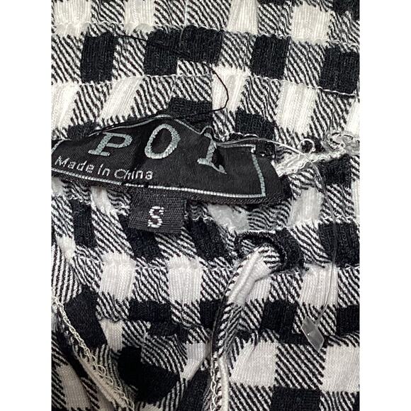 POL Black & White Gingham Top - Size Small - NWOT - Picture 5 of 5